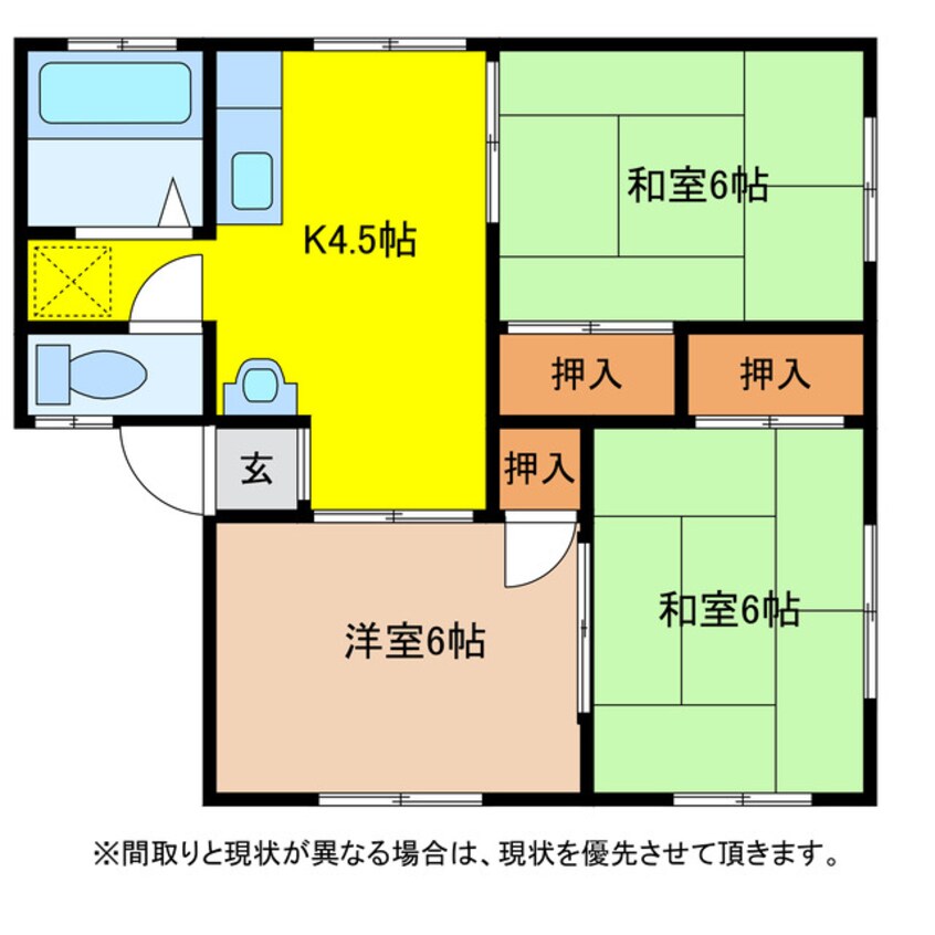 間取図 メゾンキャロット