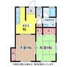 カーサ・デ・ヤマモト 2Kの間取り