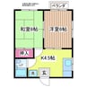 アルファ鹿嶋Ｂ棟 2Kの間取り