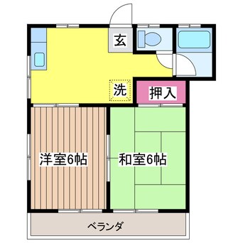 間取図 コーポさざなみ