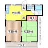 コーポさざなみ 2Kの間取り