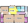 米川ｱﾊﾟｰﾄ 3Kの間取り