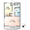 サンパレス 1LDKの間取り