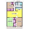 ジョリエ大野原 3LDKの間取り