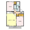 サンク・クレールＣ 2LDKの間取り