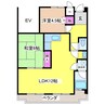 南部マンション 2LDKの間取り
