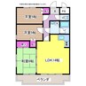 南部マンション 3LDKの間取り