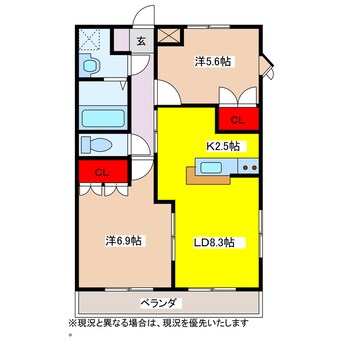 間取図 カームハイツ