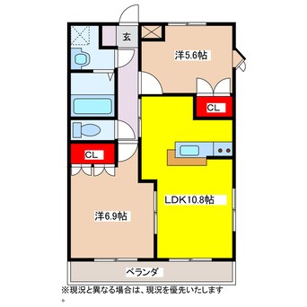 間取図 カームハイツ