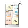 グレイスシャトー 2DKの間取り