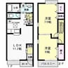 ＦａｍｉｌｉａⅡ 2LDKの間取り