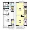 ＦａｍｉｌｉａⅡ 2LDKの間取り