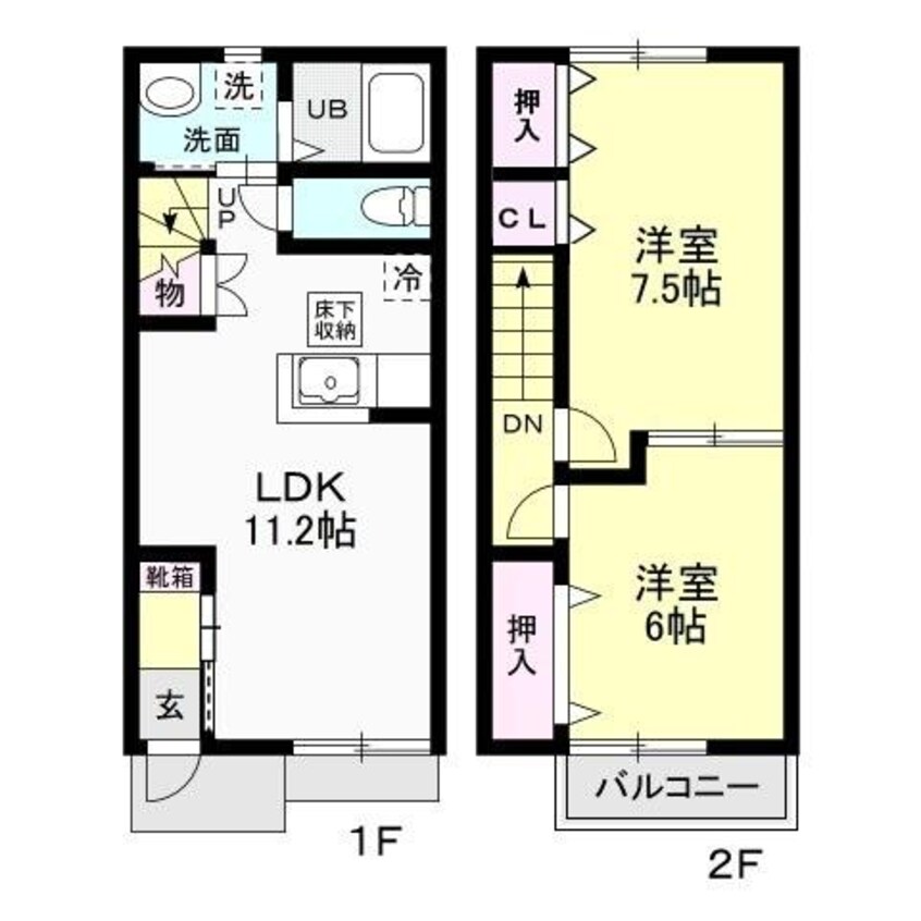 間取図 MAISONETTE6