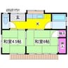 小岩井荘 2Kの間取り