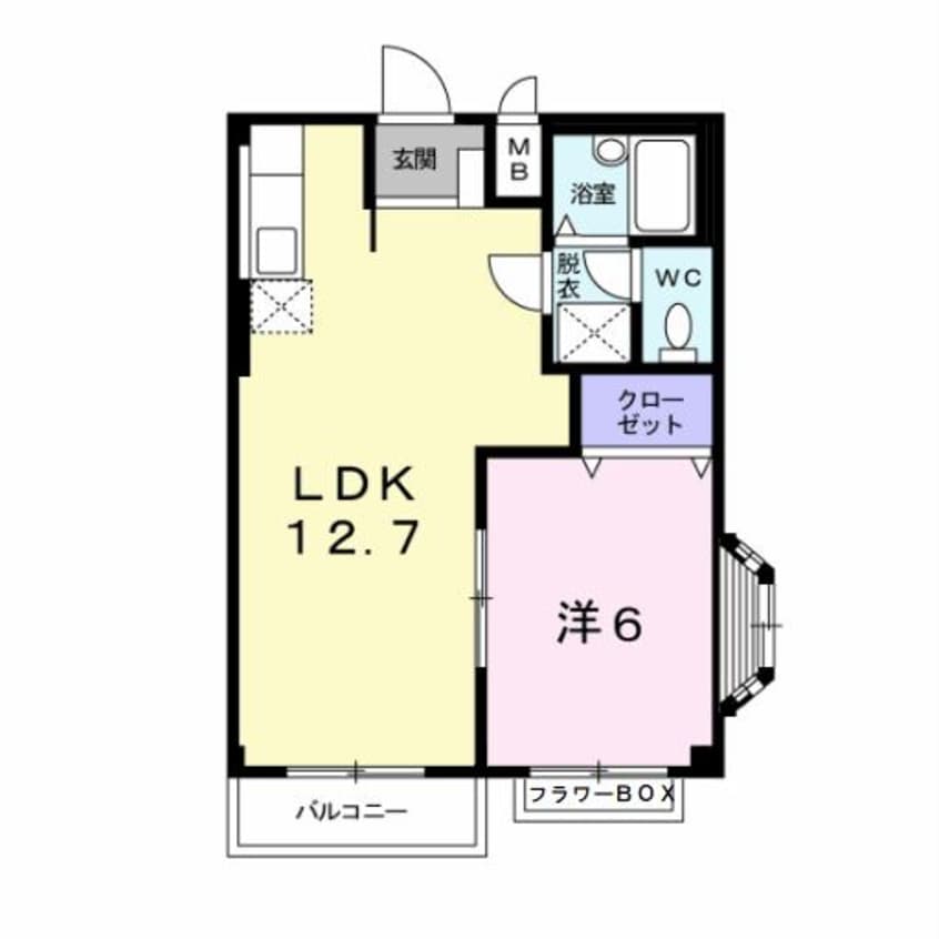 間取図 エルディム岡田