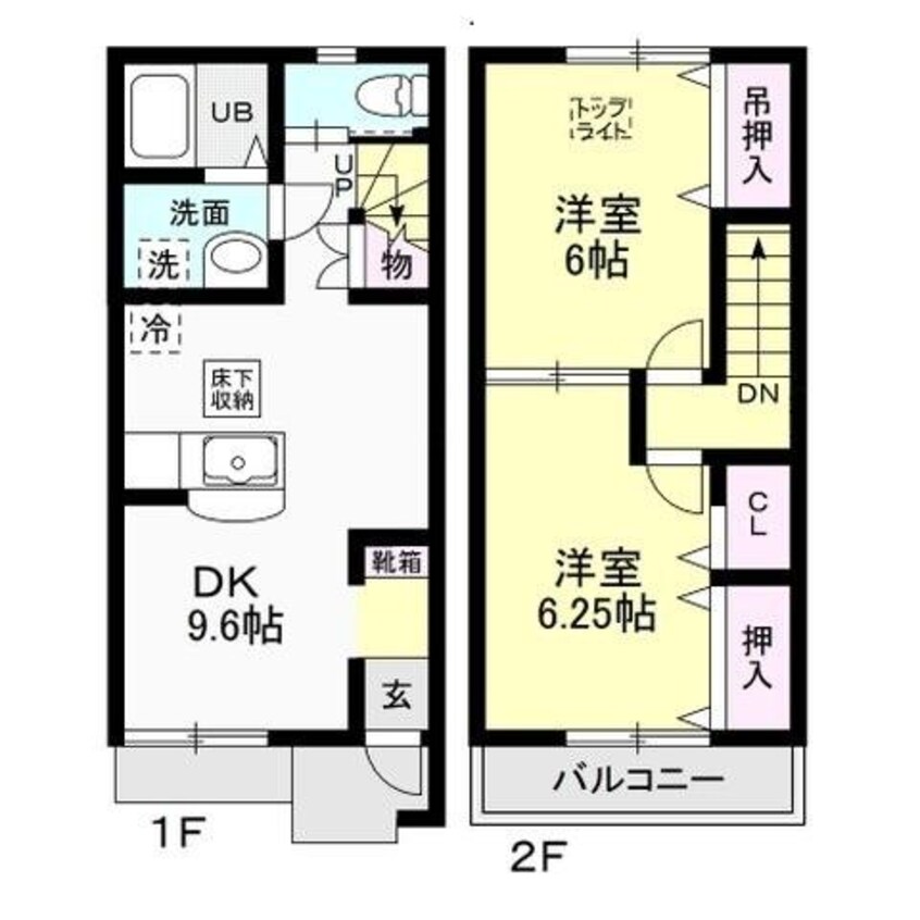 間取図 Ｃｉｅｌｏ Ａ B（シエロ）