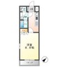 アルカディア 1Kの間取り