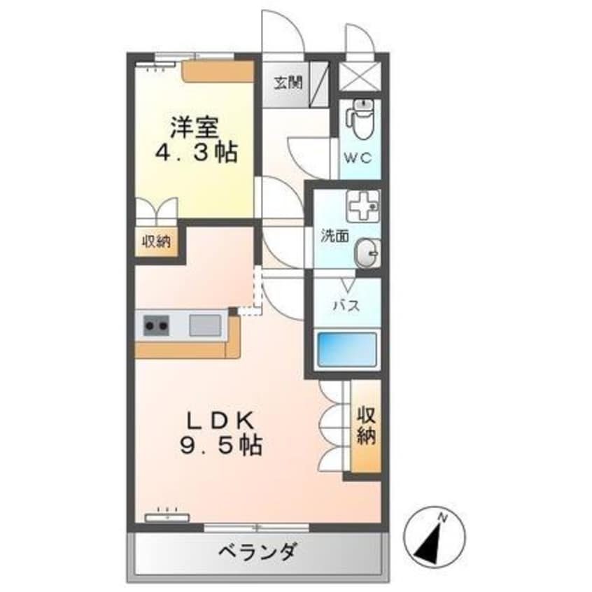 間取図 Ｐｒｏｓｐｅｒｉｔａ（プロスペリタ）