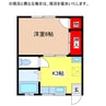 南部コーポ 1Kの間取り