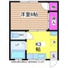 南部コーポ 1Kの間取り