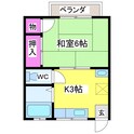 南部コーポの間取図