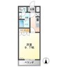 セレーノ（鹿嶋市） 1Kの間取り