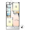 スカイヴァレィＡ 2LDKの間取り