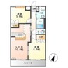 ルミナス・ビアン 2LDKの間取り