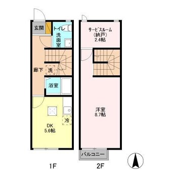 間取図 ファンテン・ヴィラＤ