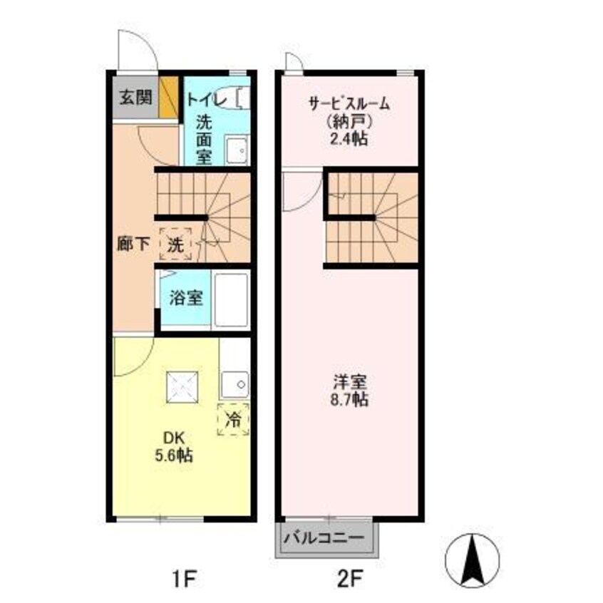 間取図 ファンテン・ヴィラＤ