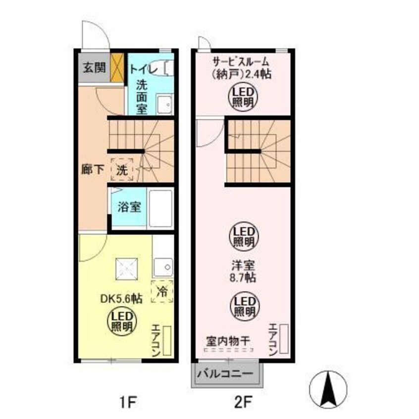 間取図 ファンテン・ヴィラＤ