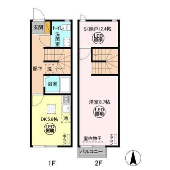 間取図 ファンテン・ヴィラＤ