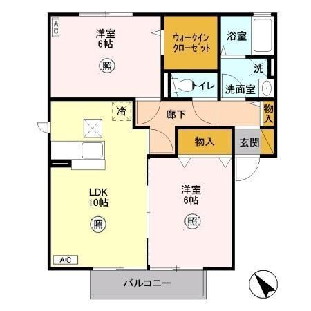 間取り図 サンク・ルナ・ＤＥ