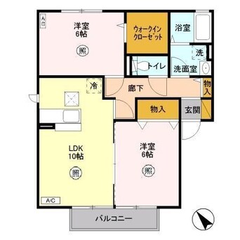 間取図 サンク・ルナ・ＤＥ