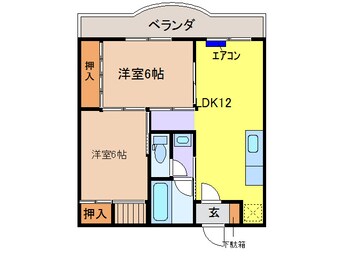 間取図 ブランローゼ８８