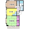 AD神栖ビル 2DKの間取り