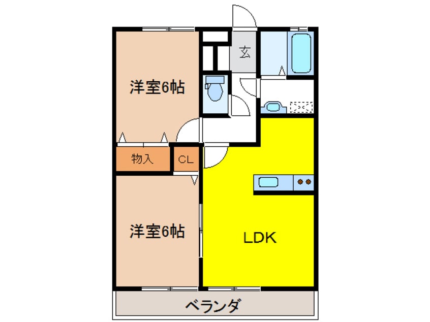間取図 ソルティネーゼ カシマ