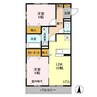 ソルティネーゼ カシマ 2LDKの間取り
