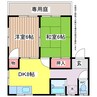 メゾンルピナＡ・Ｂ・Ｃ 2DKの間取り