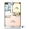 スカイヴァレイ 1LDKの間取り