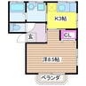 ベラシス 1Kの間取り