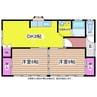 アピカ五郎台 2DKの間取り