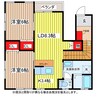 アイビス堀割 2LDKの間取り