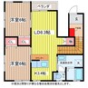 アイビス堀割 2LDKの間取り