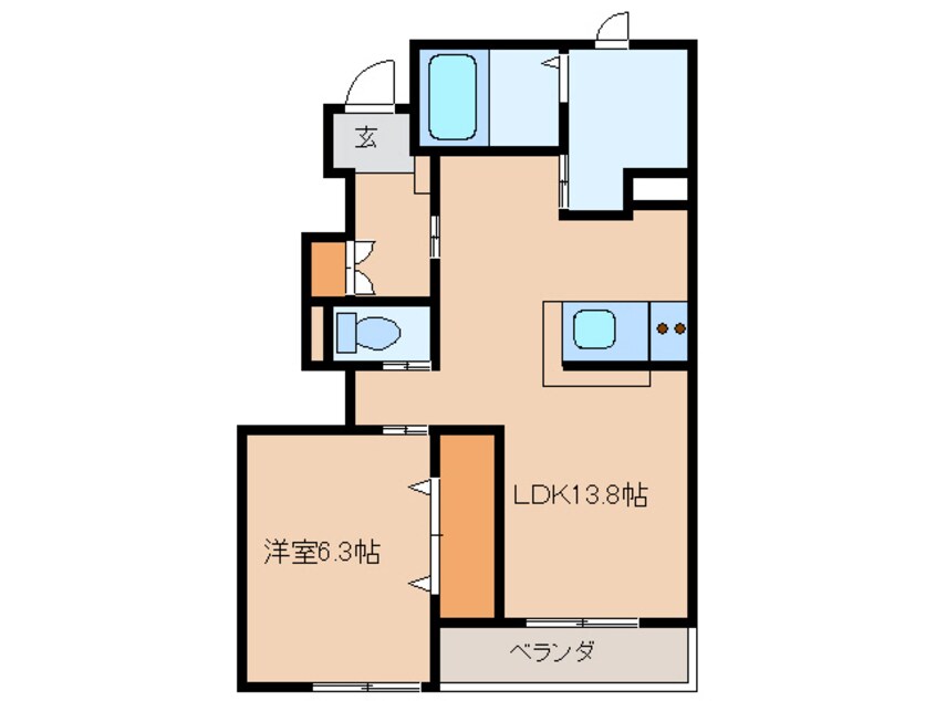 間取図 ﾏｲ　ﾘﾊﾞｰｻｲﾄﾞ