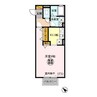 ルミエール　(深芝南） 1Kの間取り