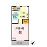 アーバンヒルズかしまⅠ 1Kの間取り