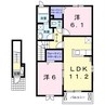 アルファード 2LDKの間取り