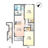シンフォニーヒルズ 2LDKの間取り