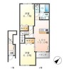 シンフォニーヒルズ 2LDKの間取り